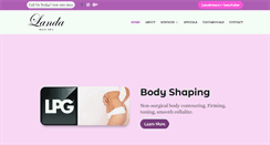 Desktop Screenshot of landamedspa.com
