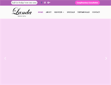 Tablet Screenshot of landamedspa.com